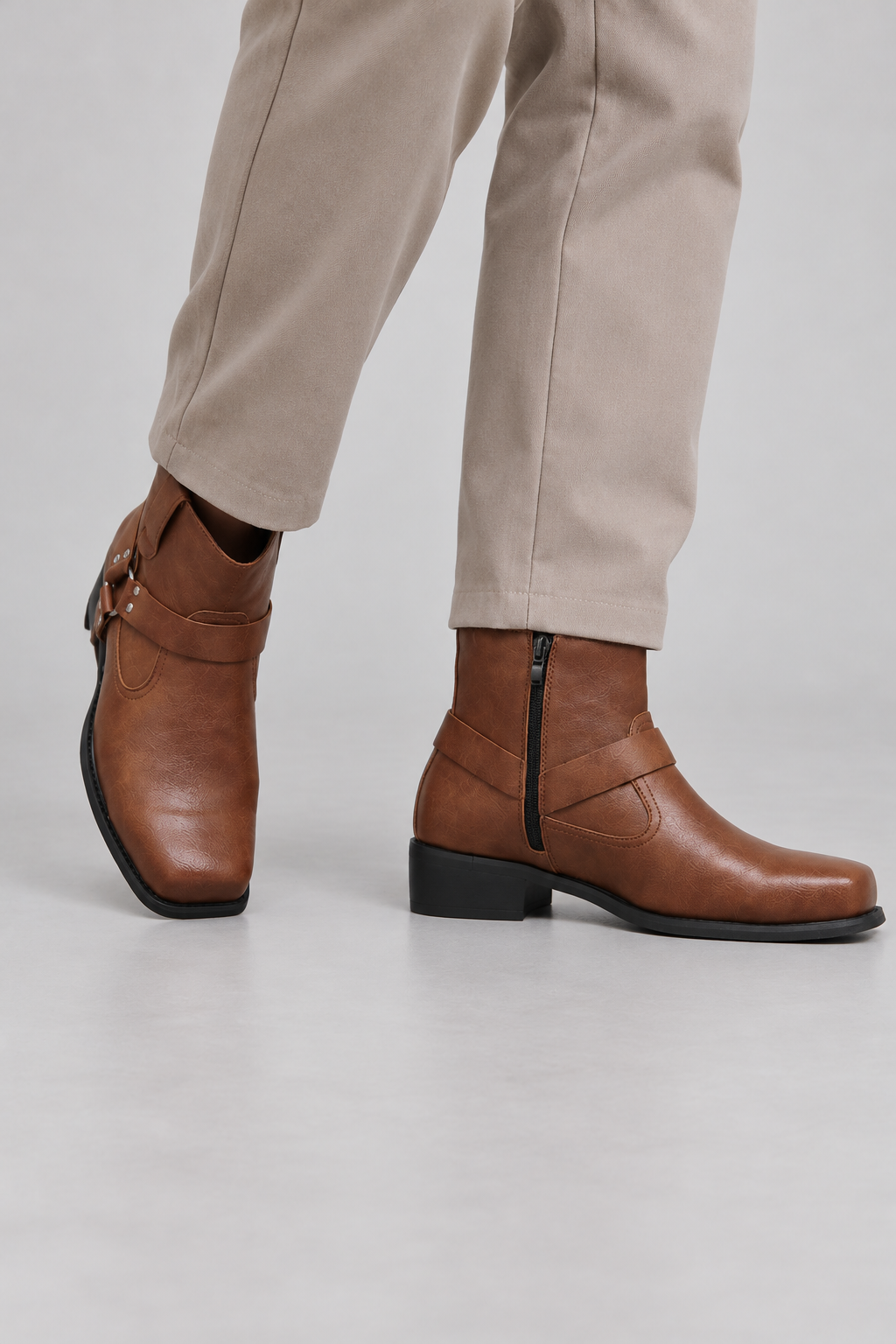 Ankle Boots – Harness Straps & Cushioned Foot Support