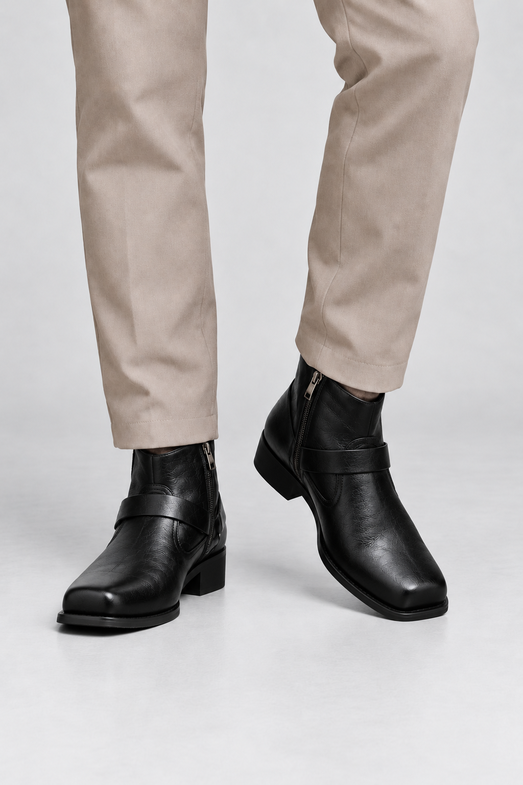 Ankle Boots – Harness Straps & Cushioned Foot Support