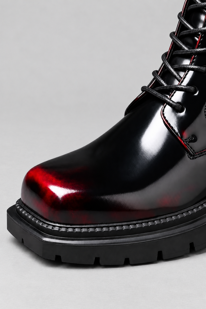 Ankle Boots – Lace-Up Front & Treaded Sole for Grip