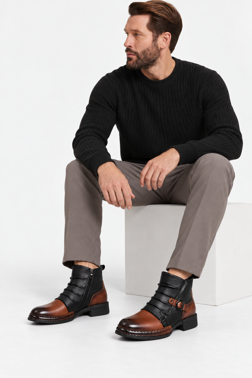 Ankle Boots – Side Zipper for Easy Wear & Cushioned Steps