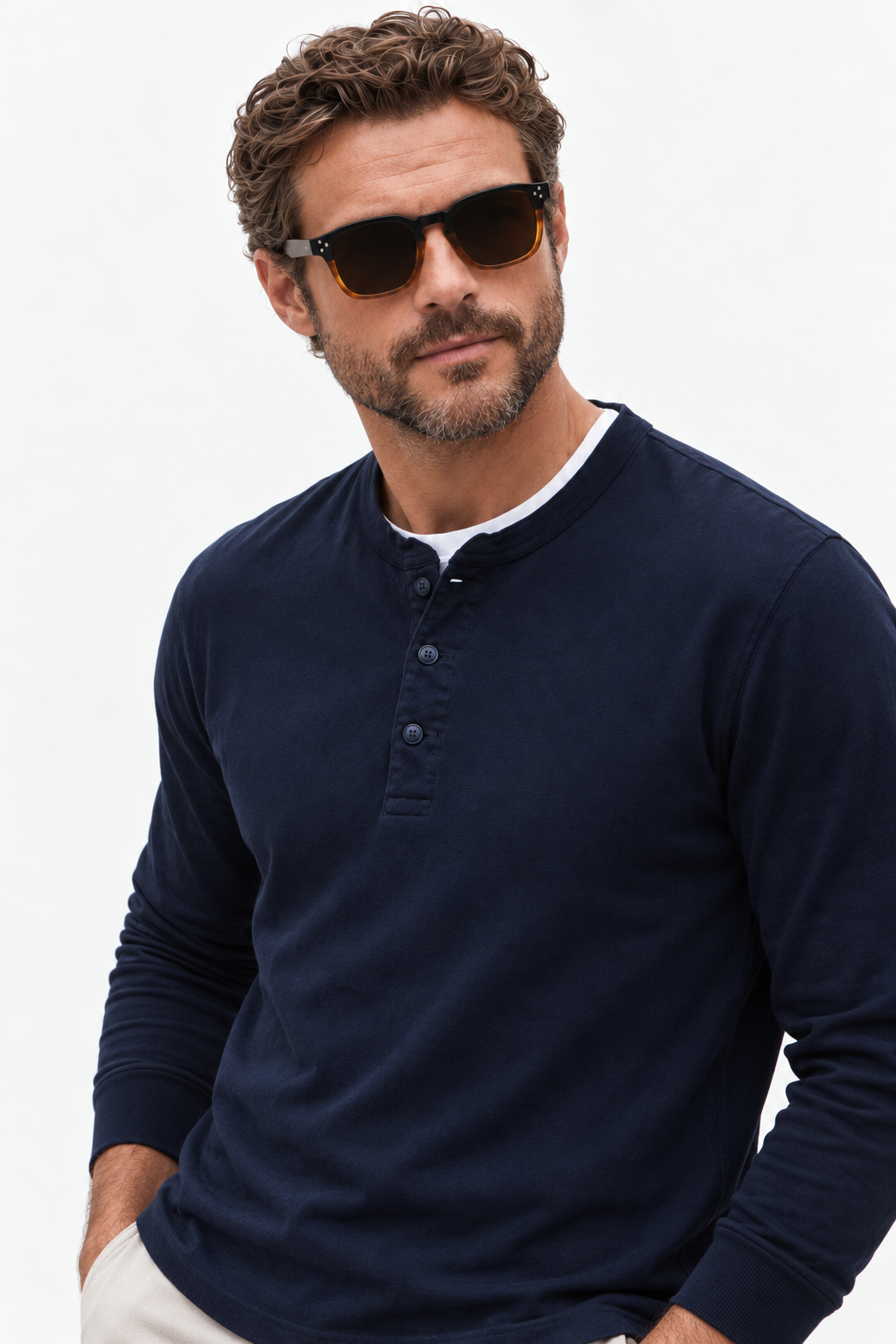 Midnight sculpted frame sunglasses