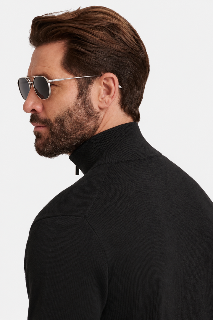 Geometric metal polarized sunglasses