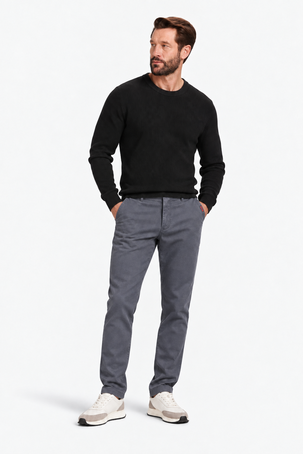 Cotton slim fit pants
