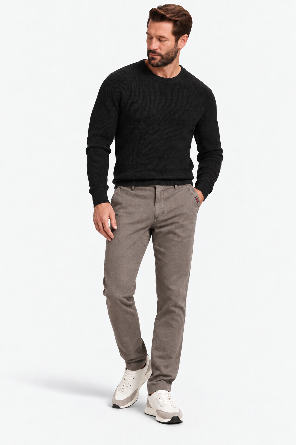 Cotton slim fit pants