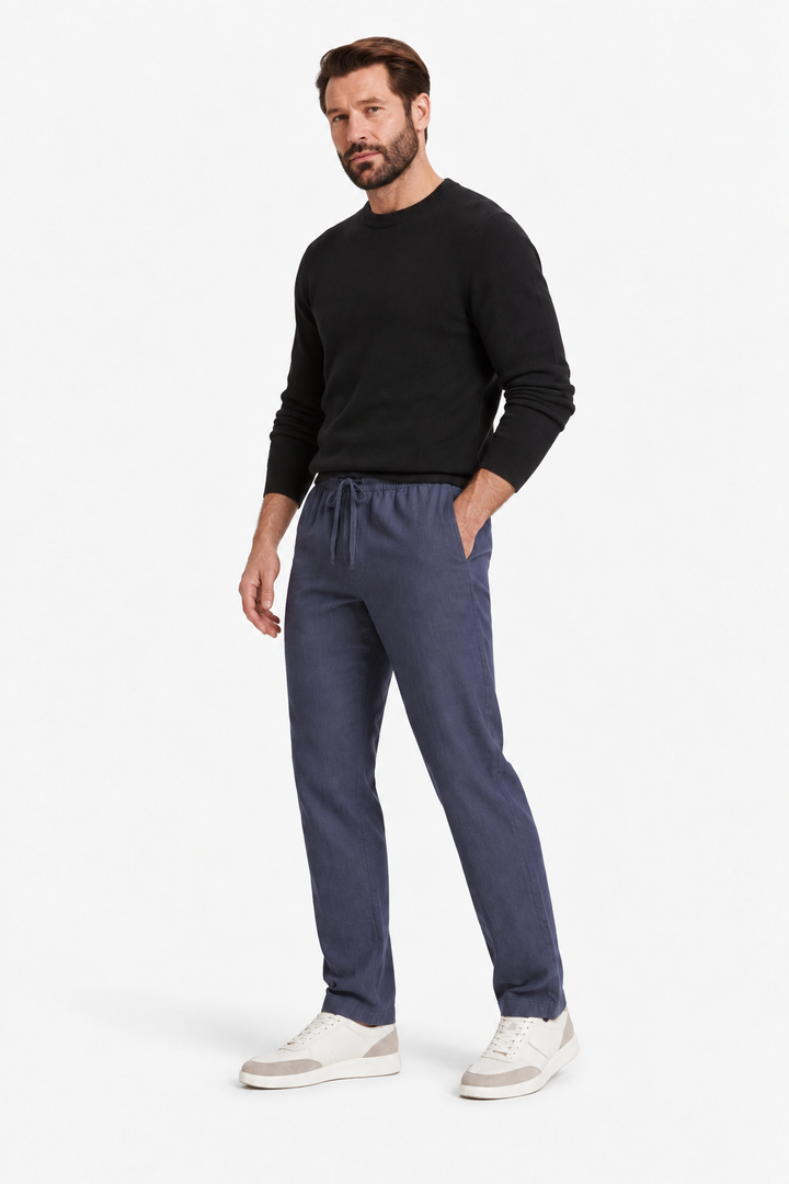 Lightweight linen relaxed pants