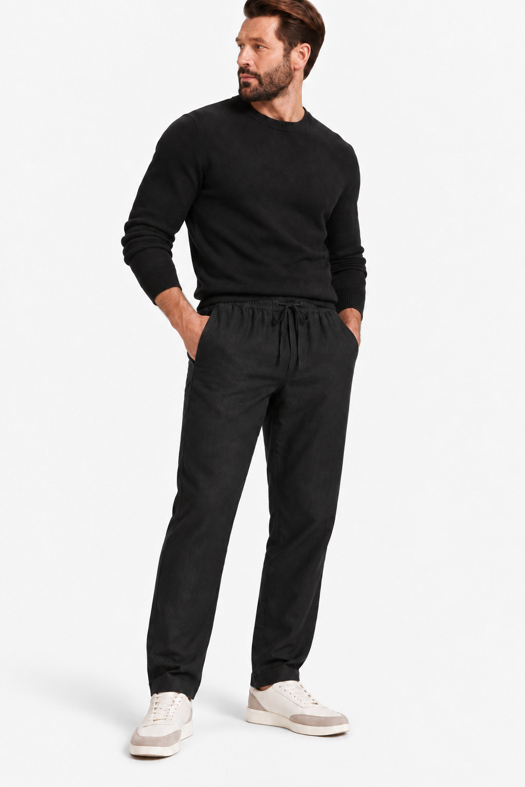 Lightweight linen relaxed pants