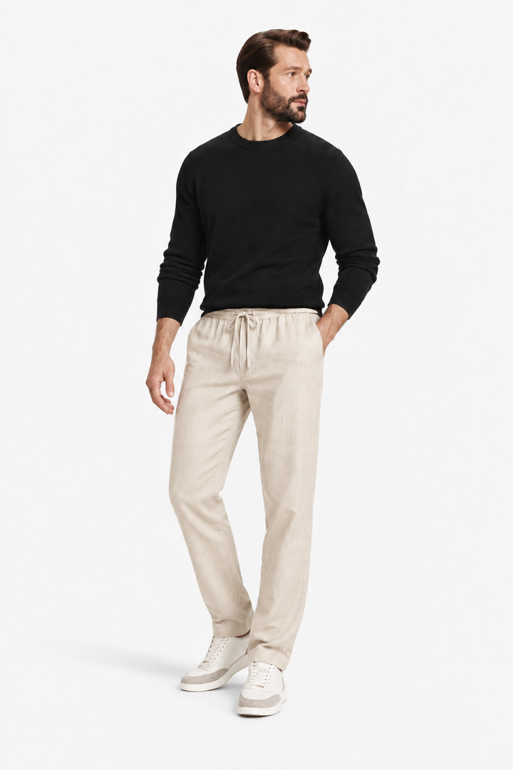 Lightweight linen relaxed pants