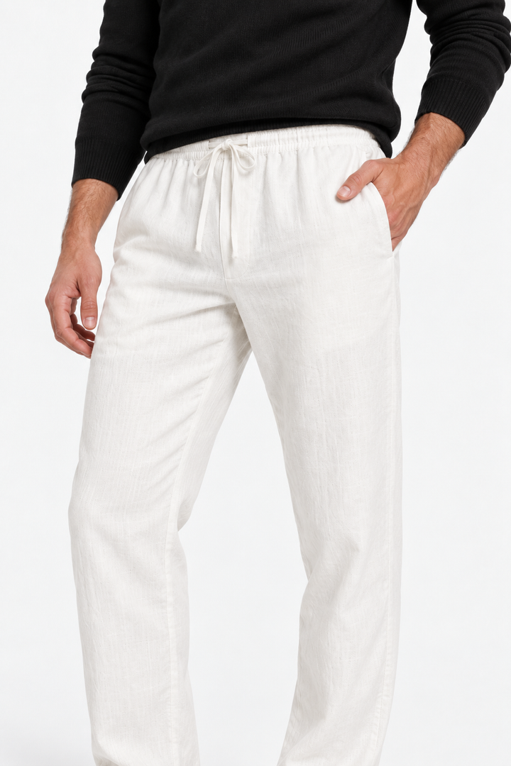 Lightweight linen relaxed pants
