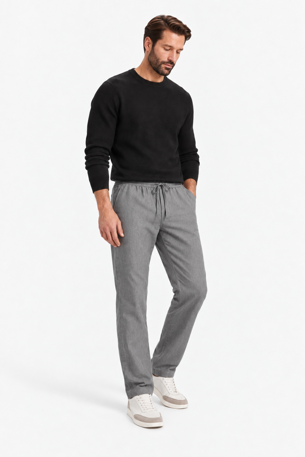 Lightweight linen relaxed pants
