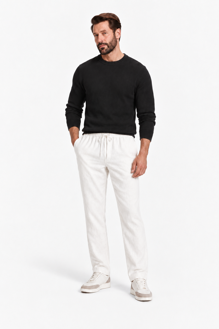 Lightweight linen relaxed pants