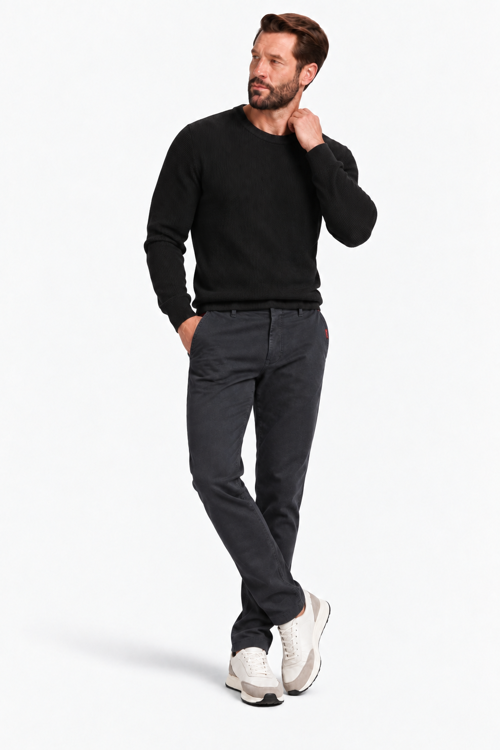 Cotton slim fit pants