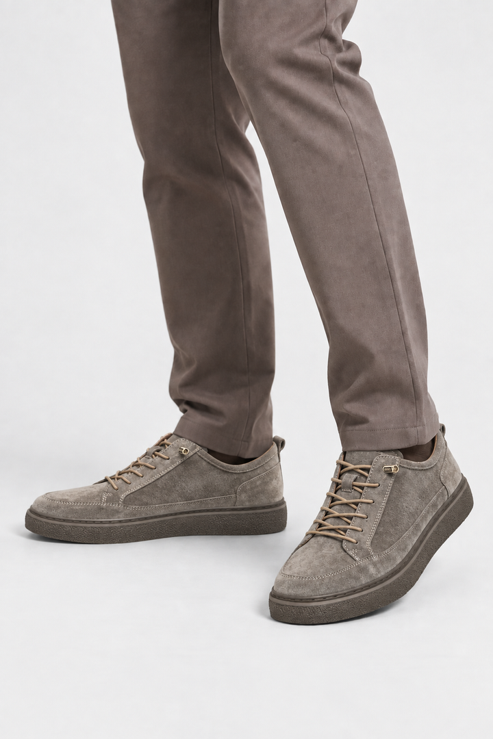 Genuine suede comfort sneakers