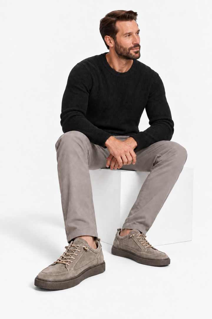 Genuine suede comfort sneakers