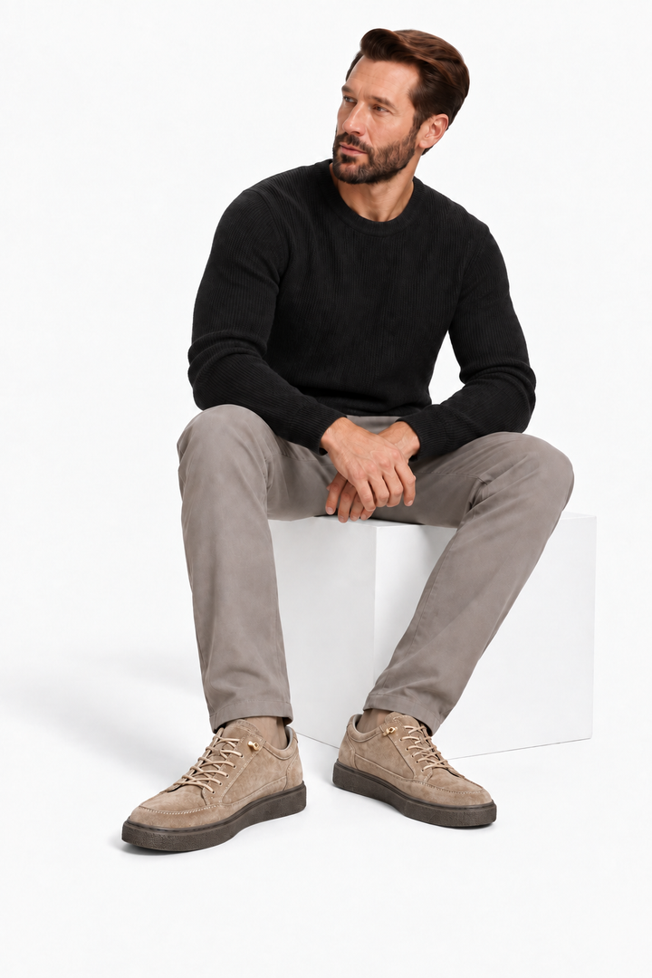 Genuine suede comfort sneakers