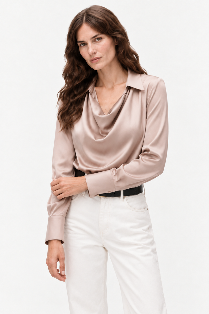 Italian-inspired tailored blouse
