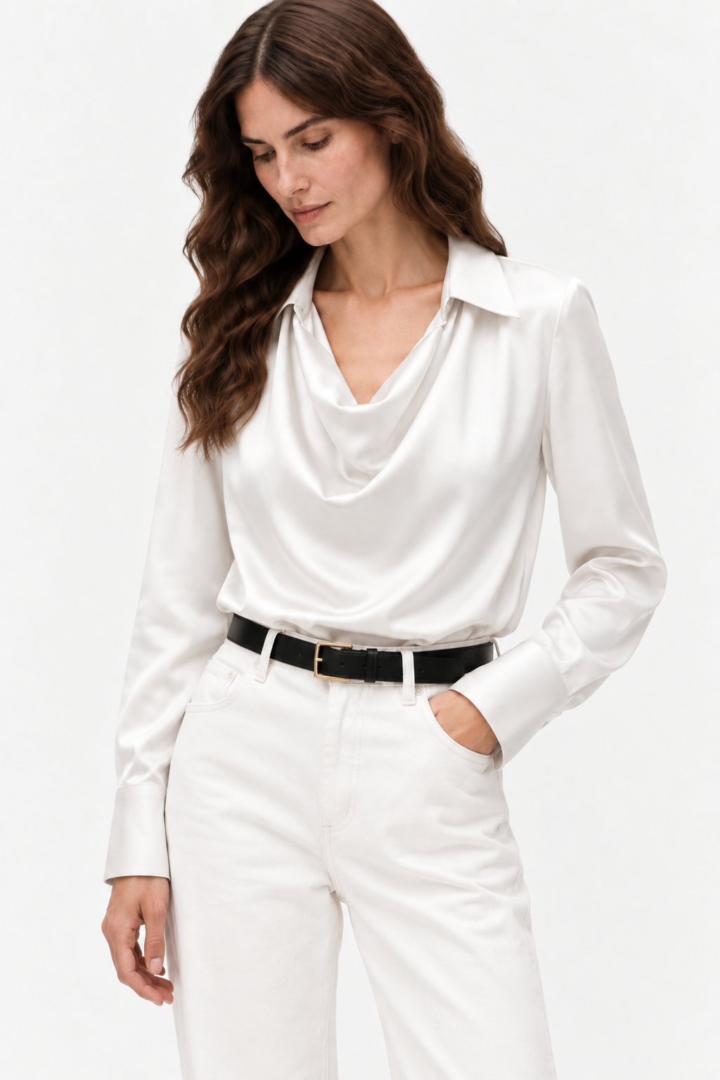 Italian-inspired tailored blouse