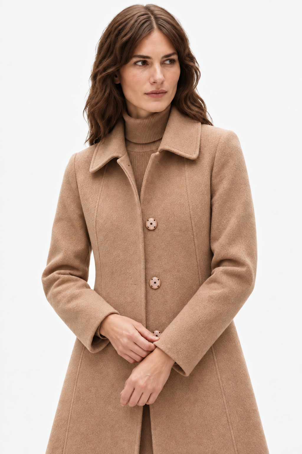 Heavyweight wool long coat