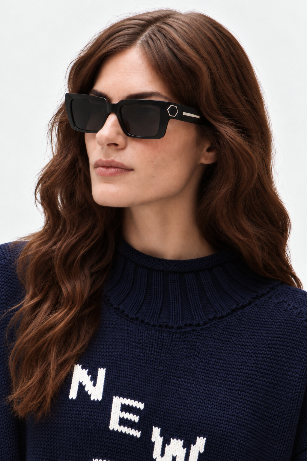 Bold acetate frame sunglasses