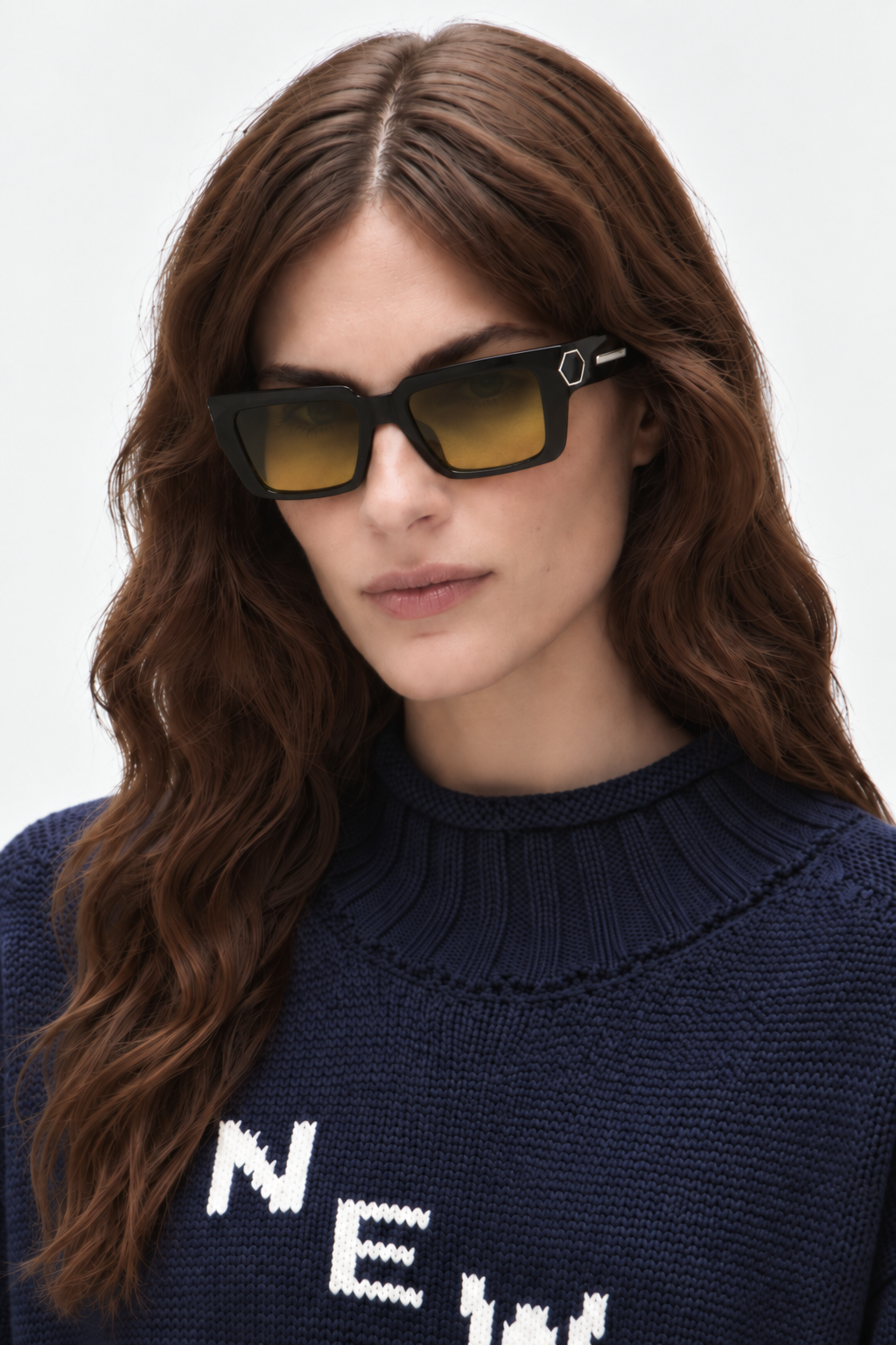 Bold acetate frame sunglasses