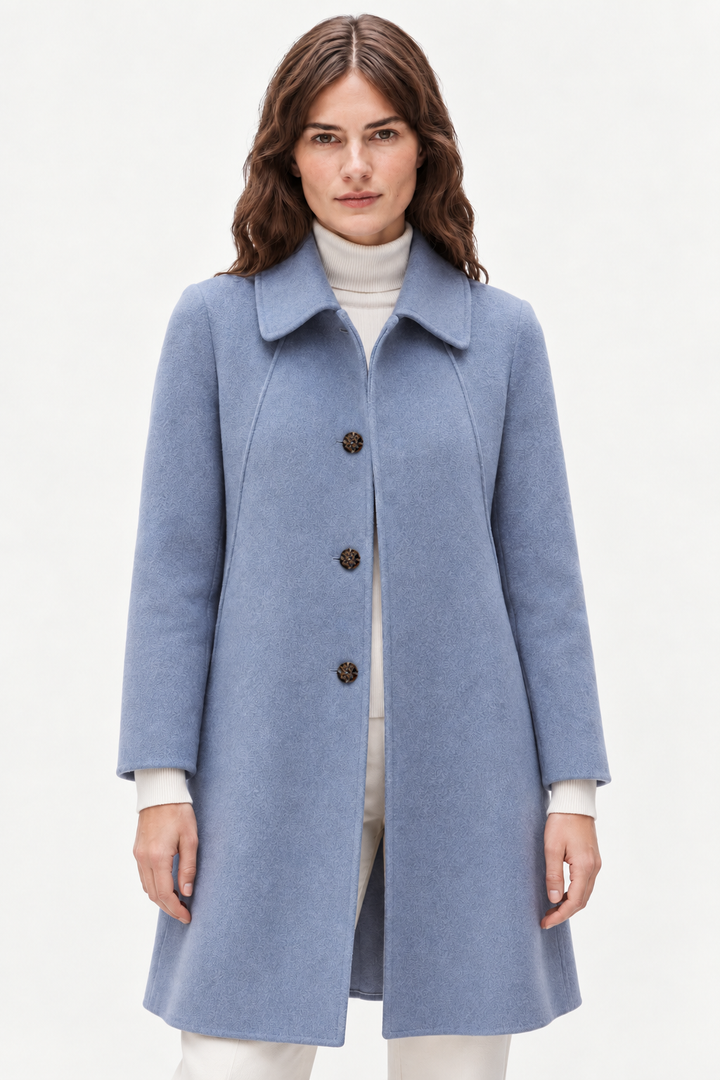 Heavyweight wool long coat