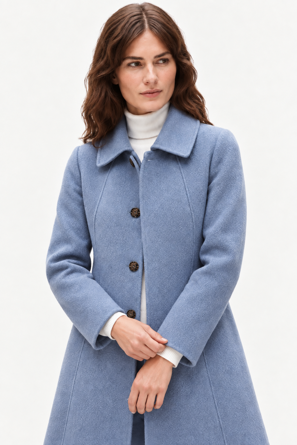 Heavyweight wool long coat