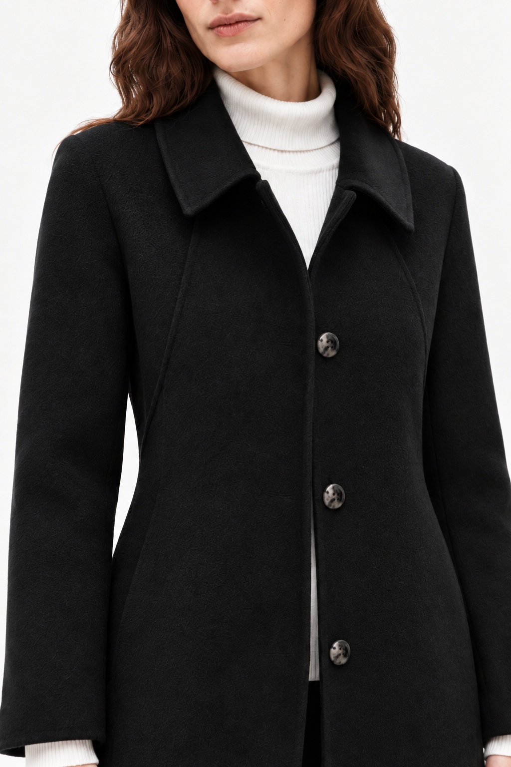Heavyweight wool long coat