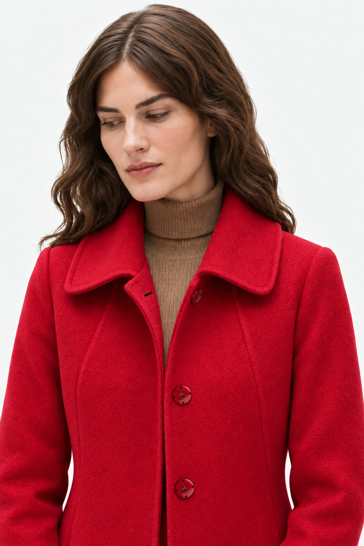 Heavyweight wool long coat