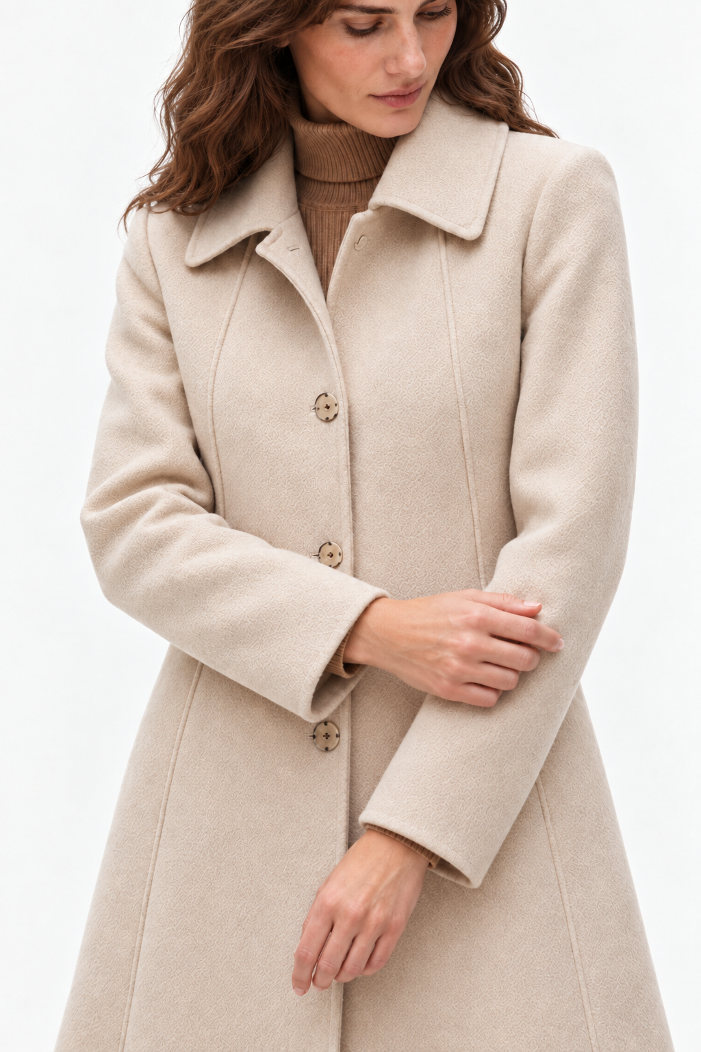 Heavyweight wool long coat