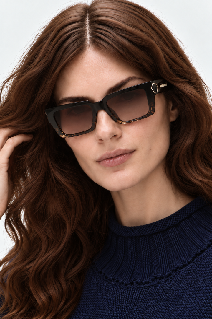 Bold acetate frame sunglasses