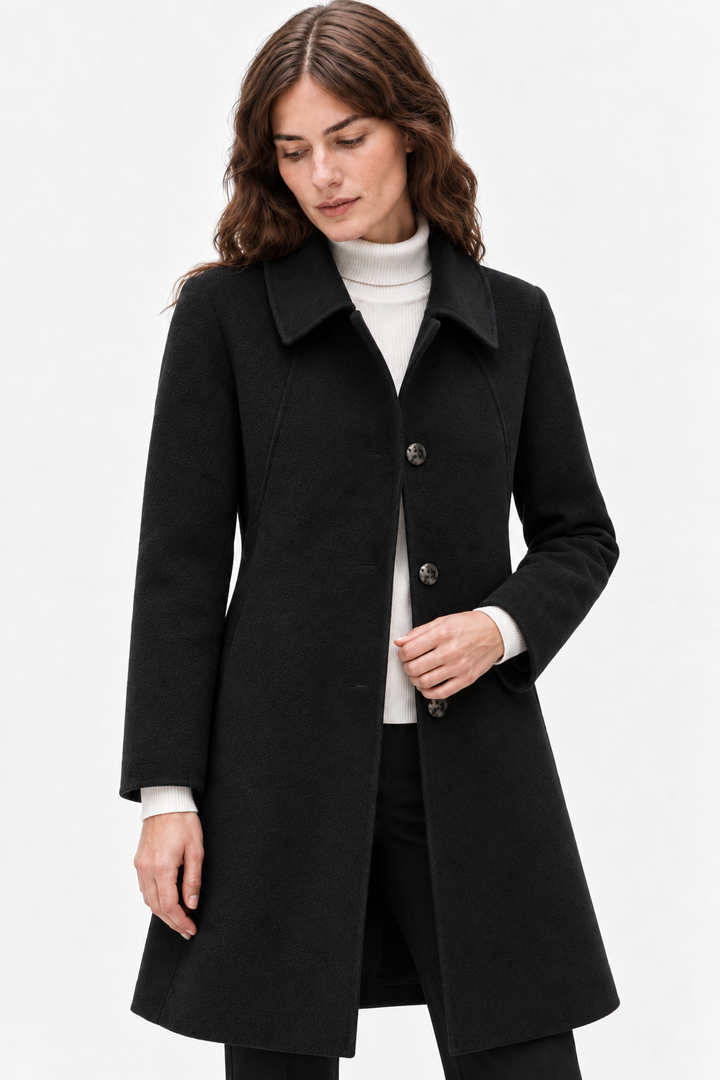 Heavyweight wool long coat