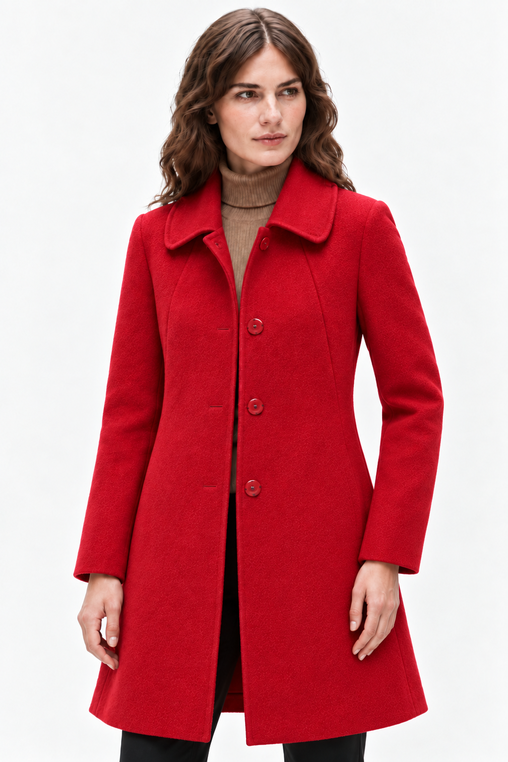 Heavyweight wool long coat