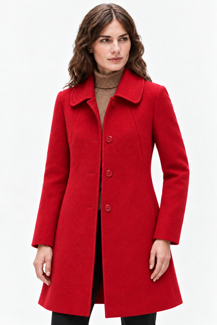Heavyweight wool long coat