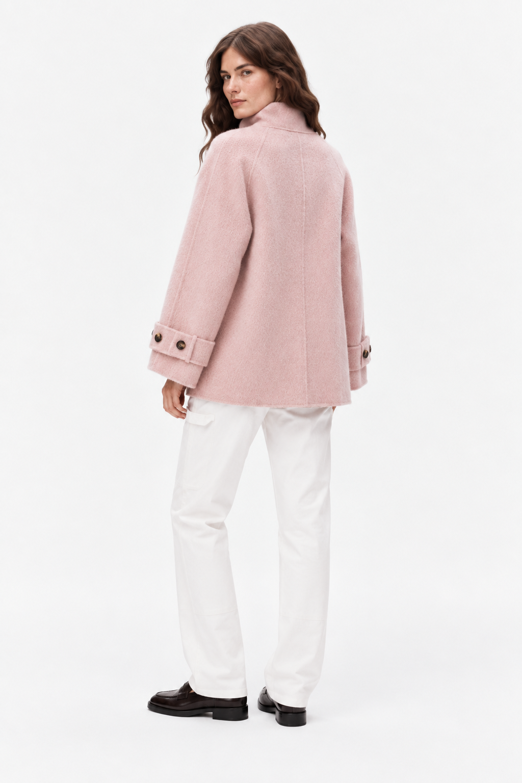 Double-faced cashmere coat