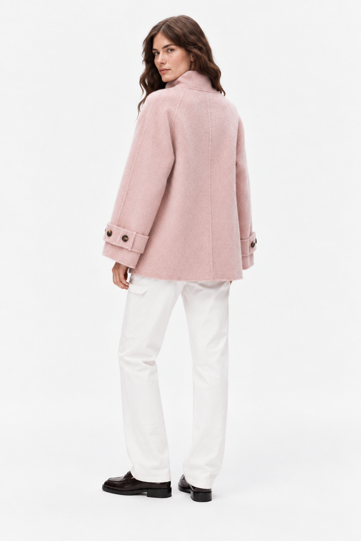 Double-faced cashmere coat