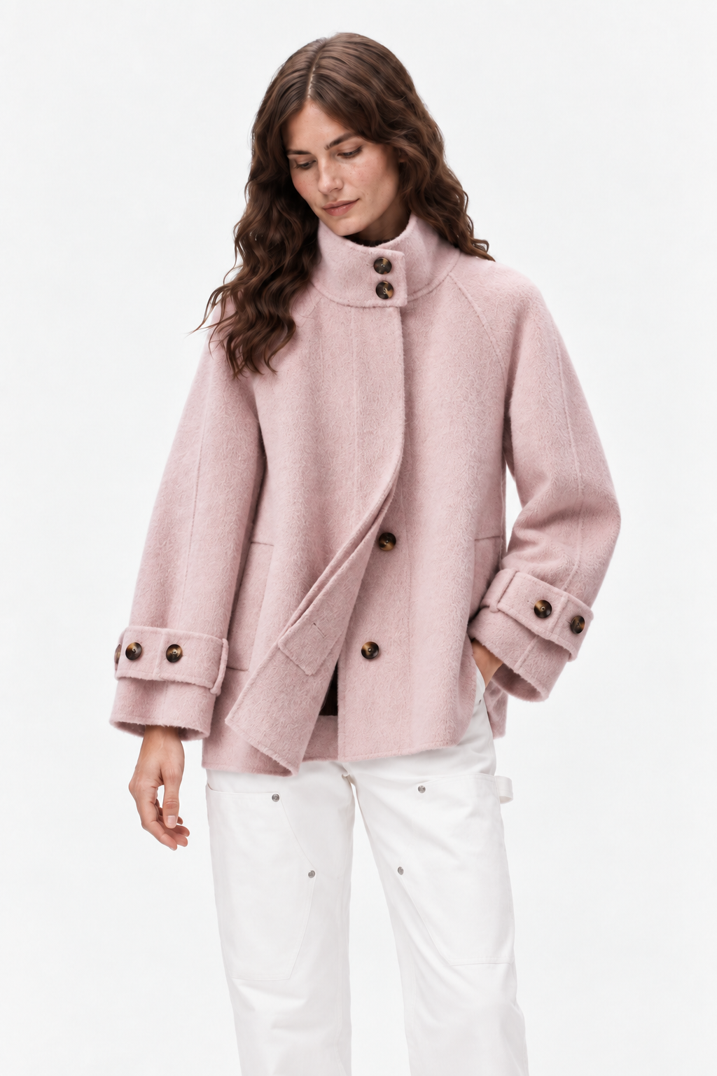 Double-faced cashmere coat