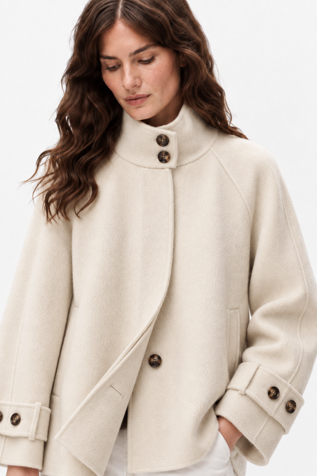 Double-faced cashmere coat