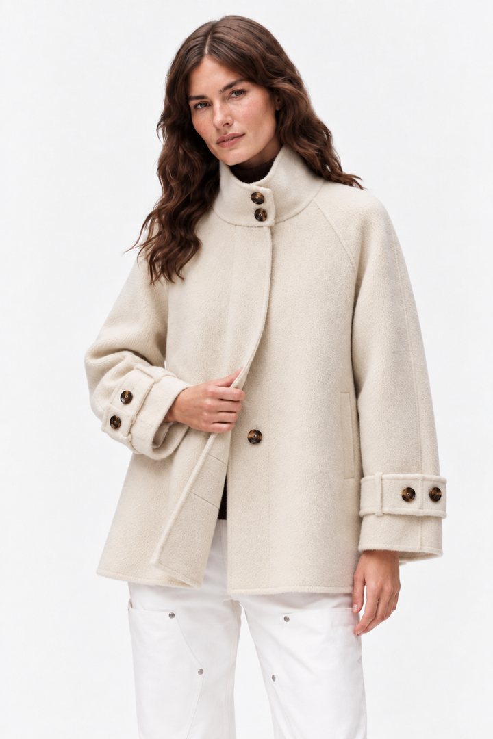 Double-faced cashmere coat