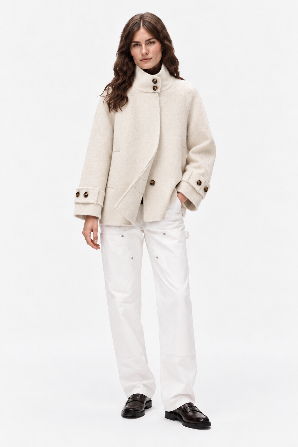 Double-faced cashmere coat