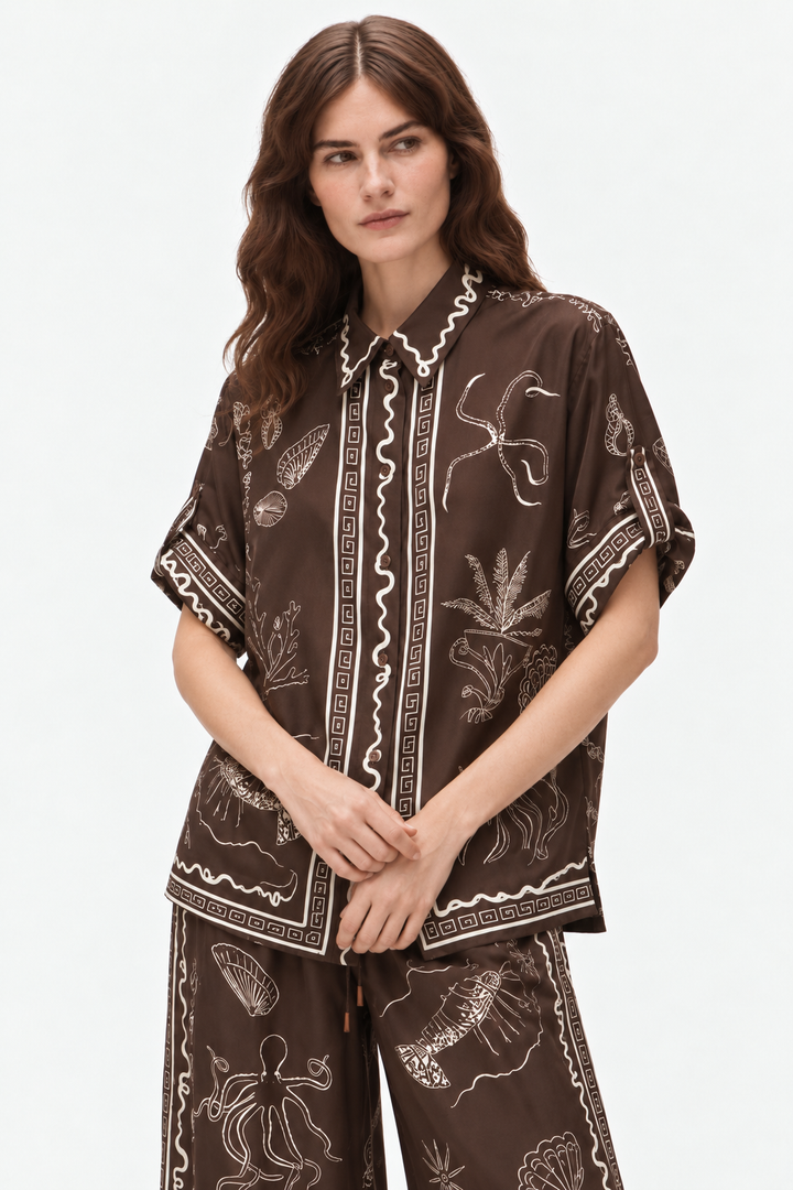 Linen palazzo two-piece set