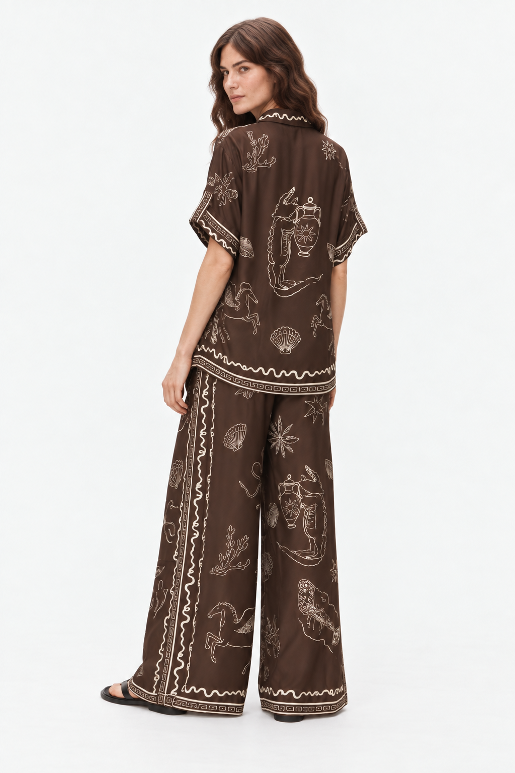 Linen palazzo two-piece set