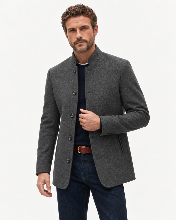 Cashmere-wool overcoat