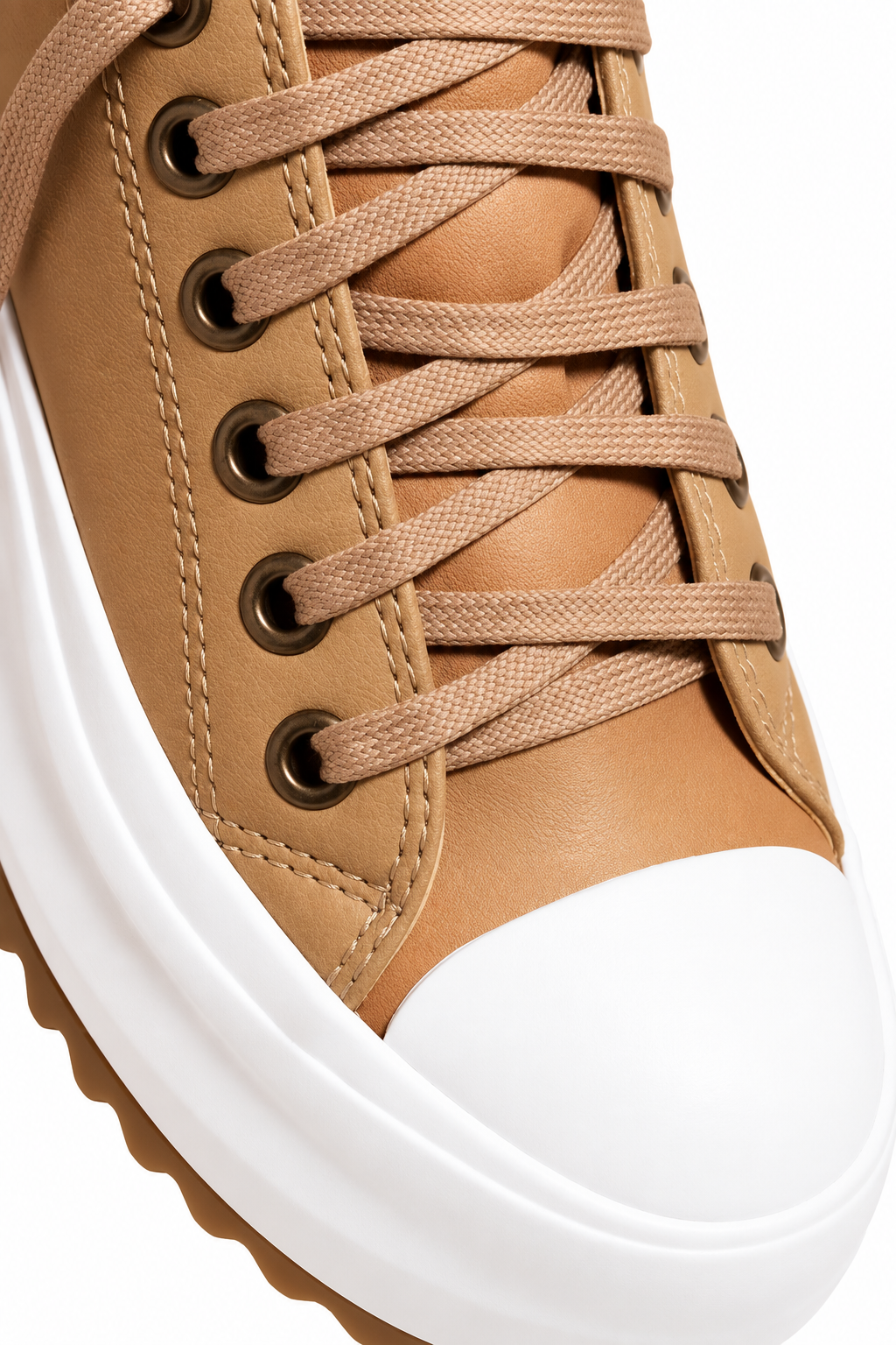 Canvas Blend Sneakers – Raised Sole & Cushioned Steps