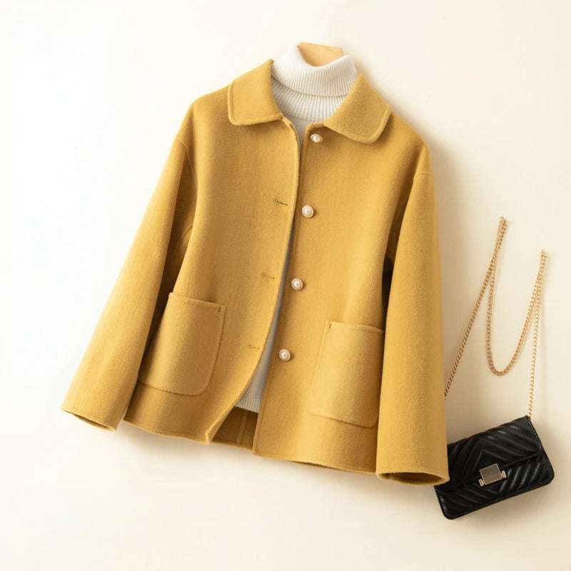 Doll Collar Cashmere Coat