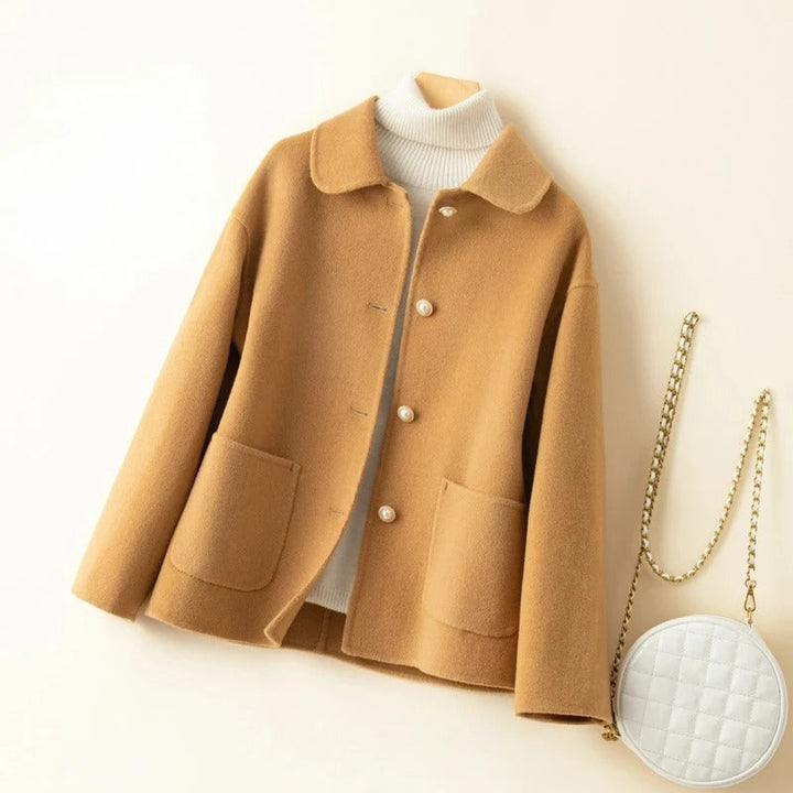 Doll Collar Cashmere Coat