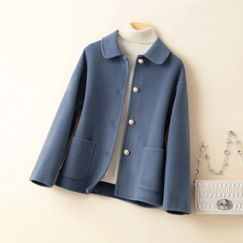 Doll Collar Cashmere Coat