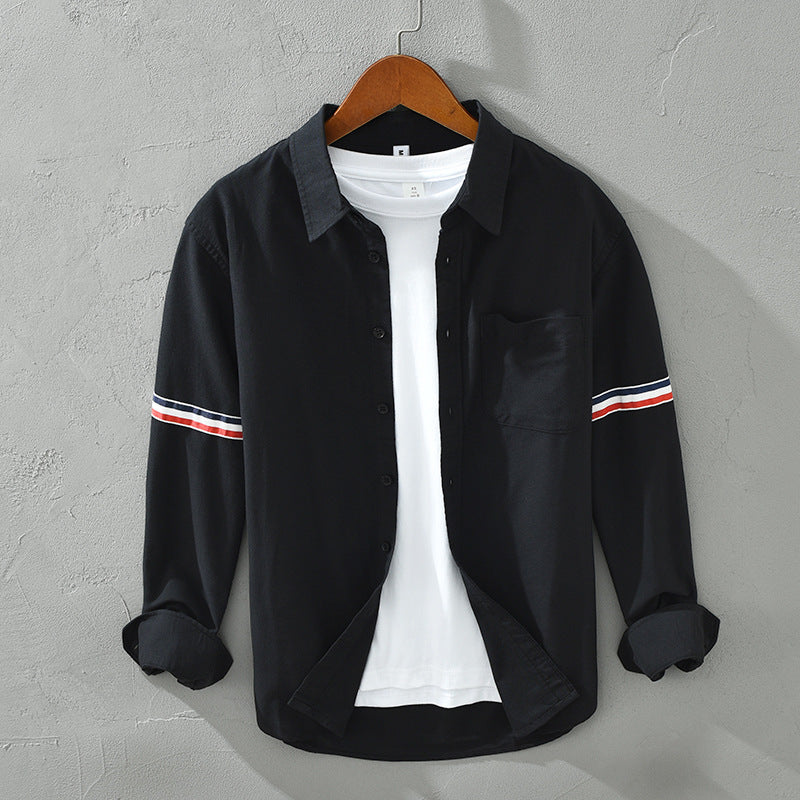 Dual Stripe Linen Shirt4