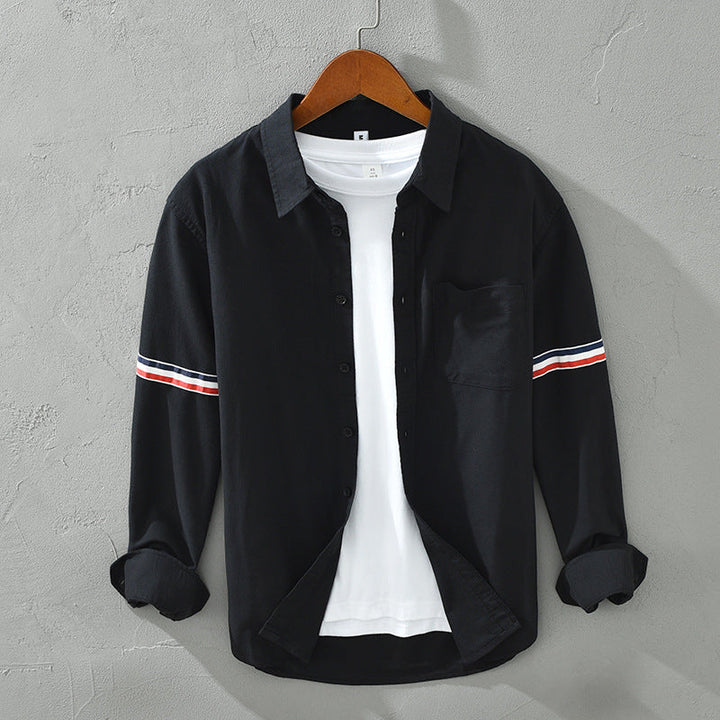 Dual Stripe Linen Shirt4