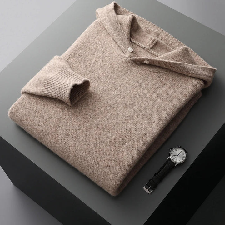 Fine Knit Merino Wool Hoodie