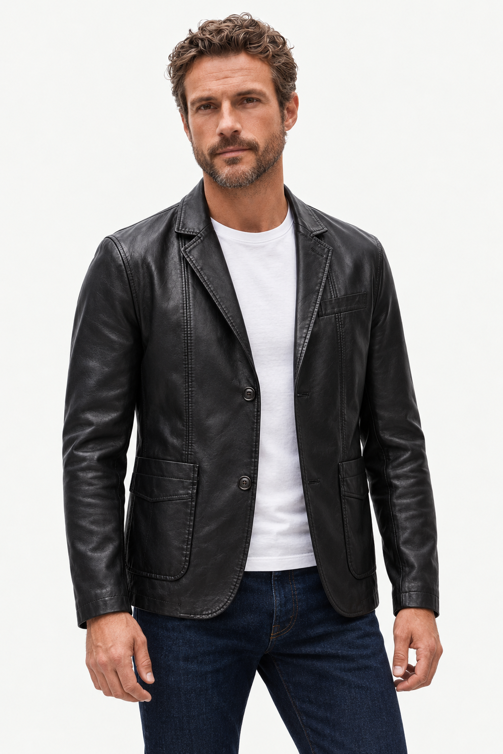 Jacket – Two-Button Front & Full Lining for Layering