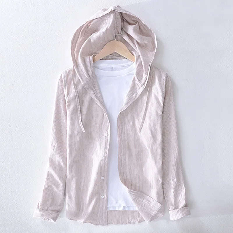 Lightweight Linen Hoodie